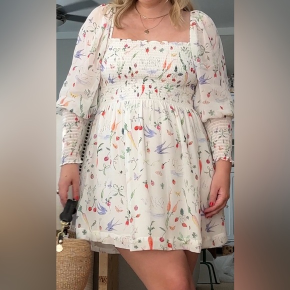 Hill House Grace Nap Dress in Veggie Botanical - Picture 1 of 4